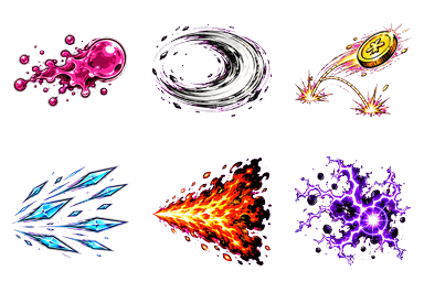 Weapon effect art from the game